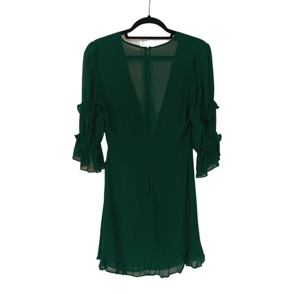 Reformation Laurelei Dress in Emerald Size 4 - Picture 4 of 7